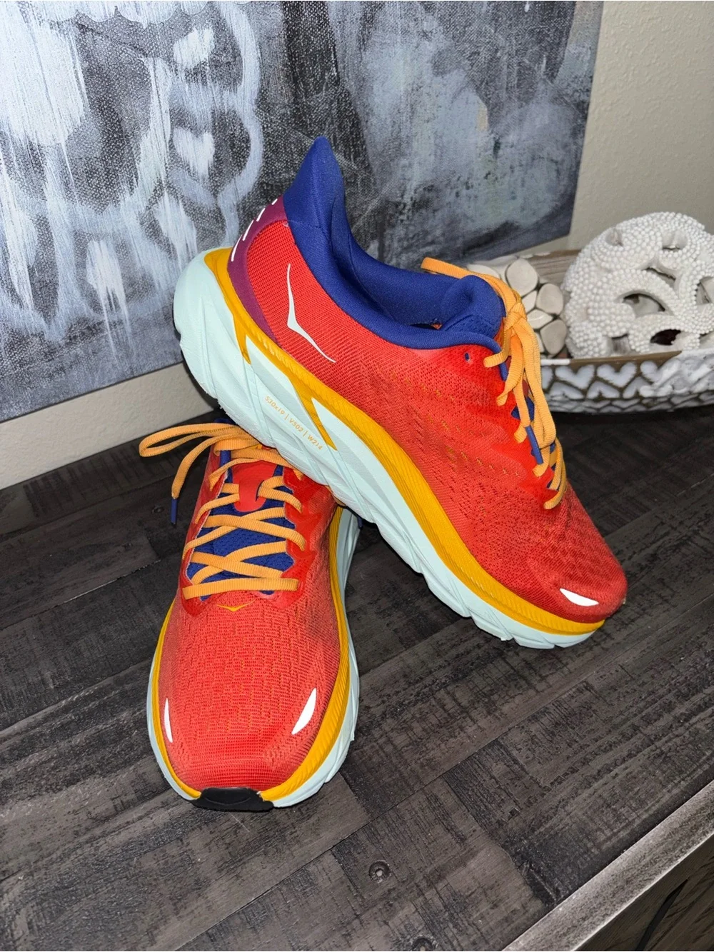 HOKA Clifton 8 'ST/ART Pack' running shoes WOMENS SZ 9.5